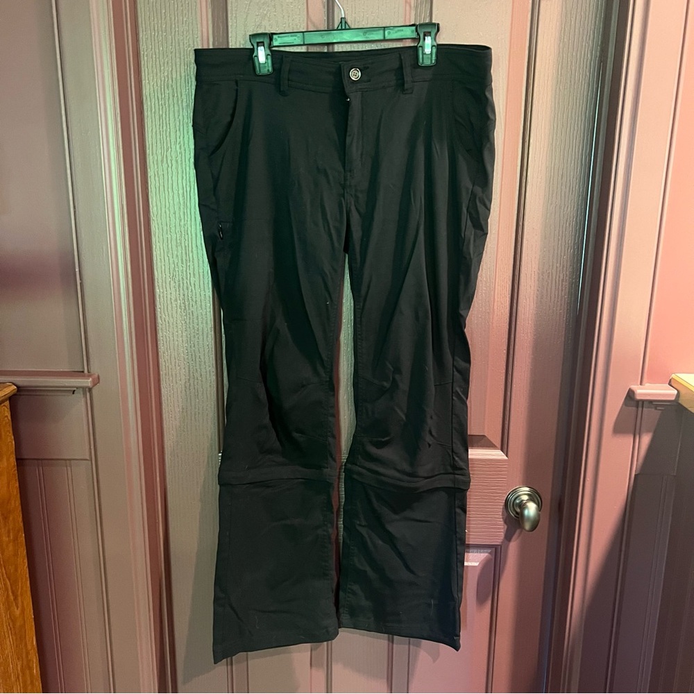 Prana Women's Black Zip-Off Hiking Pants